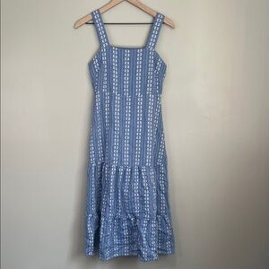 Madewell Embroidered Button-Back Tiered Sundress Womens 00